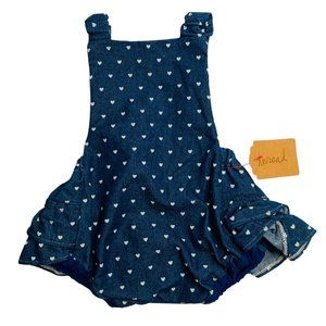 G02-King Lola, 3-6M, 0/s chambray short romper